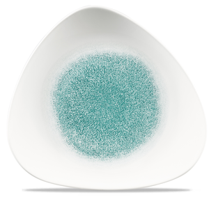 Talerz płytki trójkątny ø 265 mm | CHURCHILL, Studio Prints Raku Jade Green