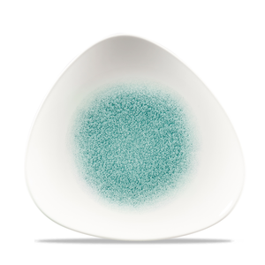Talerz płytki trójkątny ø 229 mm | CHURCHILL, Studio Prints Raku Jade Green