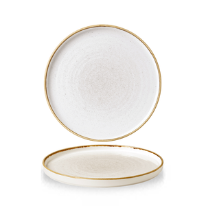 Talerz płytki okrągły z rantem ø 210 mm | CHURCHILL, Stonecast Barley White
