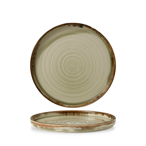 Talerz płytki okrągły z rantem ø 210 mm | DUDSON, Harvest Linen