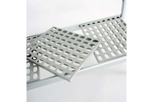 Półka do regału 577 szerokość 1240 mm, srebrna | RMGASTRO, P1240-577