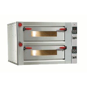 Piec do pizzy dwupoziomowy 13,2 kW, 8xpizza, 1090x1010x720 mm, 400 V, inox | RMGASTRO, D-8 P