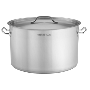Garnek średni 44 l o średnicy 450 mm z pokrywką ze stali nierdzewnej | PRESTONA, 210120