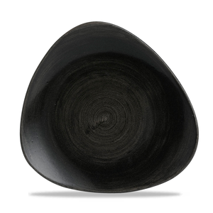 Talerz płytki trójkątny ø 265 mm | CHURCHILL, Stonecast Patina Iron Black