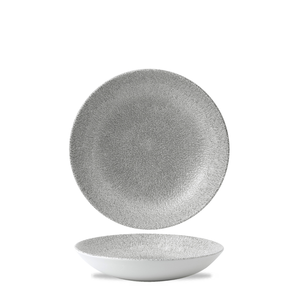 Talerz głęboki okrągły ø 182 mm, 426 ml | CHURCHILL, Studio Prints Raku Jasper Grey