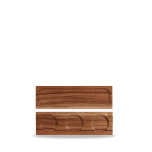 Taca drewniana prostokątna 300x90 mm | CHURCHILL, Wood Rustic Acacia