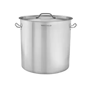 Garnek wysoki 98 l o średnicy 500 mm z pokrywką ze stali nierdzewnej | PRESTONA, 210114