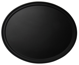 Taca owalna antypoślizgowa 685x560 mm, czarna | CAMBRO, Camtread