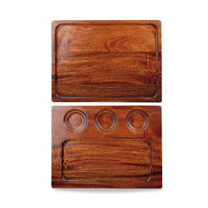 Taca drewniana prostokątna 326x240 mm | CHURCHILL, Wood Brown Acacia