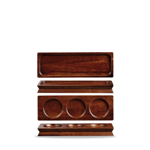 Taca drewniana prostokątna 900x270 mm | CHURCHILL, Wood Brown Acacia