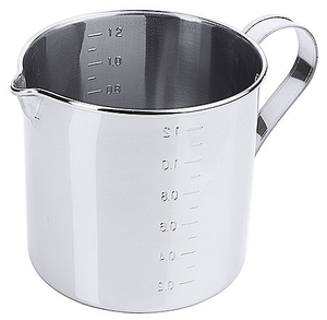 Dzbanek ze stali nierdzewnej z miarką dwustronną z wylewką, 1,3 l | CONTACTO, 520/130