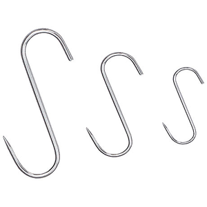 Haki rzeźnicze ze stali nierdzewnej, o długości 200 mm | CONTACTO, 485/200