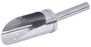 Perforowana szufelka do lodu ze stali nierdzewnej, 185 mm | CONTACTO, 1031/100