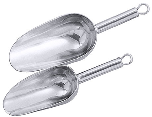 Szufelka z uszkiem do zawieszenia ze stali nierdzewnej, 0,2 l, 140x75 mm | CONTACTO, 1035/140