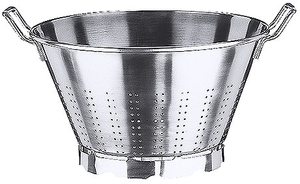 Wanna przecedzakowa ze stali nierdzewnej, 12 l, o średnicy 360 mm | CONTACTO, 1110/360