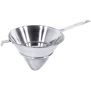 Sito chińskie stożkowe z siatką ze stali nierdzewnej, 1,4 l, o średnicy 195 mm | CONTACTO, 1250/200