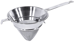 Sito chińskie stożkowe z siatką ze stali nierdzewnej, 2,5 l, o średnicy 230 mm | CONTACTO, 1250/240