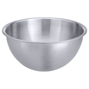 Miska ze stali nierdzewnej z szerokim, wywiniętym rantem i płaskim spodem 7,5 l, o średnicy 330 mm | CONTACTO, 1551/320
