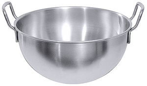 Miska do miksowania ze stali nierdzewnej z uchwytami, 5 l, o średnicy 250 mm | CONTACTO, 2000/250
