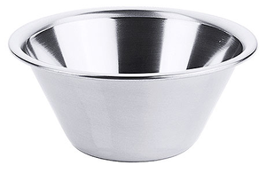 Miska z rantem o stożkowatym kształcie i zaokrąglonym dnie ze stali nierdzewnej, 8 l, o średnicy 325 mm | CONTACTO, 2050/360