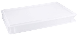 Pojemnik do ciasta na pizzę z polietylenu bez pokrywki, 600x400x75 mm | CONTACTO, 2510/600