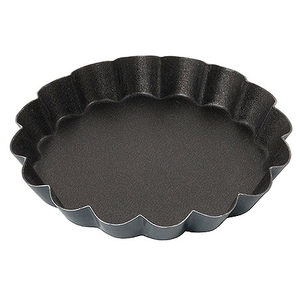 Foremka metalowa do ciasta z powłoką non-stick, okrągła falista o średnicy 80 mm | CONTACTO, 6373/080