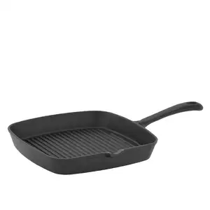 Patelnia grillowa, żeliwna, kwadratowa 220x220x35 mm | TECHNICA, Platinum Line