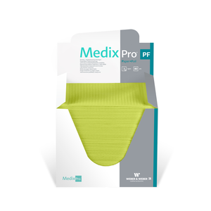 Podkład medyczny bibułowo-foliowa MedixPro 33x48 cm, 80 szt. w składanym pudełku | WEBER&WEBER, MedixPro