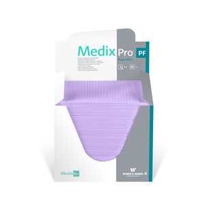 Podkład medyczny bibułowo-foliowa MedixPro 33x48 cm, 80 szt. w składanym pudełku | WEBER&WEBER, MedixPro