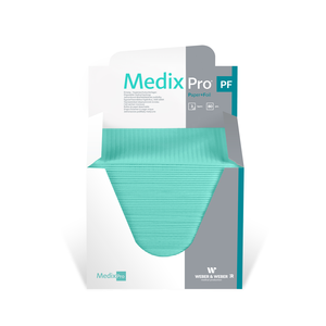 Podkład medyczny bibułowo-foliowa MedixPro 33x48 cm, 80 szt. w składanym pudełku | WEBER&WEBER, MedixPro