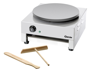 Naleśnikarka elektryczna z żeliwną płytą grzejną, średnica 400 mm | BARTSCHER, 104458