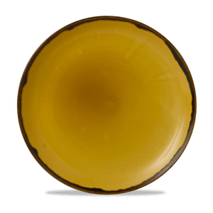 Talerz płytki okrągły z rantem ø 324 mm | DUDSON, Harvest Mustard