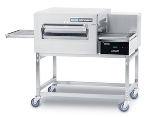 Piec do pizzy przelotowy/taśmowy 1 komorowy na podstawie, taśma 1422x457, elektryczny 10 KW, rozmiar pieca - 1422x991x1067 mm | LINCOLN, Impinger II Express 1100 Series