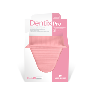 Serweta dentystyczna papierowo-foliowa CLASSIC 33x48 cm, DentixPro 80 szt. składane w pudełku | WEBER&WEBER, DentixPro