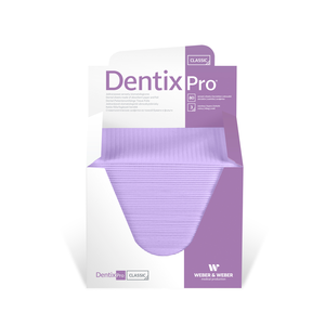 Serweta dentystyczna papierowo-foliowa CLASSIC 33x48 cm, DentixPro 80 szt. składane w pudełku | WEBER&WEBER, DentixPro