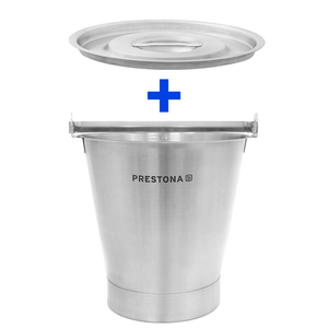 [Zestaw] Wiadro z pierścieniem, 12 l + Pokrywka, średnica 295 mm | PRESTONA