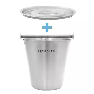 [Zestaw] Wiadro bez pierścienia, 15 l + Pokrywka, średnica 335 mm | PRESTONA