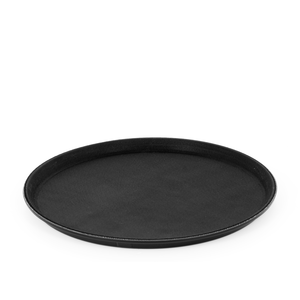 Taca kelnerska, okrągła o średnicy 355 mm, antypoślizgowa , czarna | TECHNICA, Silver Line
