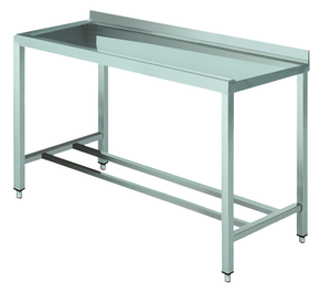 Stół wyładowczy na 2 nogach z podłączeniem zmywarki z lewej strony ze stali nierdzewnej, 1400x700x850 mm, Eco Line | EDENOX, DTL-147 4L MB
