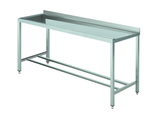 Stół wyładowczy na 2 nogach z podłączeniem zmywarki z lewej strony ze stali nierdzewnej, 1800x700x850 mm, Eco Line | EDENOX, DTL-187 4L MB