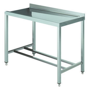 Stół wyładowczy na 2 nogach z podłączeniem zmywarki z prawej strony ze stali nierdzewnej, 1200x700x850 mm, Eco Line | EDENOX, DTR-127 4L MB