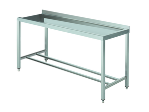 Stół wyładowczy na 2 nogach z podłączeniem zmywarki z prawej strony ze stali nierdzewnej, 1700x700x850 mm, Eco Line | EDENOX, DTR-177 4L MB