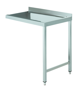 Stół wyładowczy na 2 nogach z podłączeniem zmywarki z prawej strony ze stali nierdzewnej, 900x700x850 mm, Eco Line | EDENOX, DTWR-97 2L