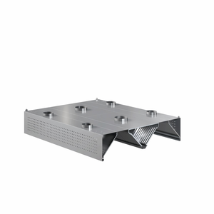 Okap centralny indukcyjno-kompensacyjny trapezowy ze stali nierdzewnej, 1500x2000x450 mm, Eco Line | EDENOX, CEHIC-1520/1