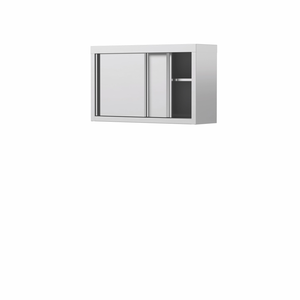 Szafka wisząca z drzwiami suwanymi ze stali nierdzewnej, 1600x400x600 mm, Eco Line | EDENOX, HC-164 SD