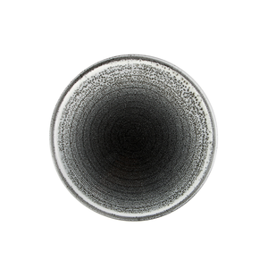 Talerz płytki z wysokim rantem 300 mm, czarno-biały | PORLAND, Twilight