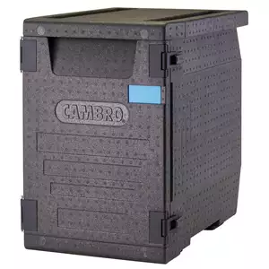 Pojemnik termoizolacyjny GN 1/1 ładowany od przodu, 86 l, 645x440x630 mm, czarny | CAMBRO, GoBox Front Loaders