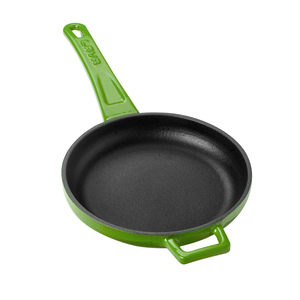 Mini patelnia żeliwna z metalowym uchwytem 170x345 mm, zielona | LAVA, 832110