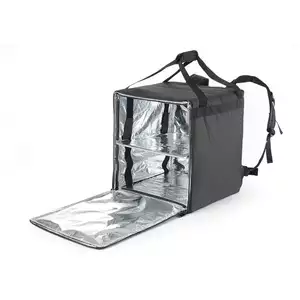 Plecak termiczny, dostawczy z regulowaną półką, poliester 600D, 410x410x490 mm | HENDI, 709801