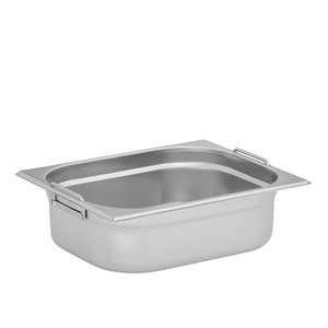 Pojemnik GN 1/2 100 mm z uchwytami ze stali nierdzewnej | TECHNICA, Cold Line